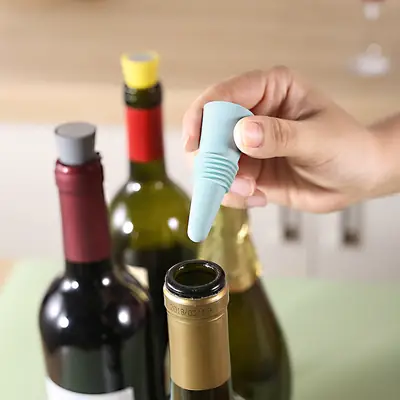 Silicone Wine Stopper for Glass & Beer Flavor