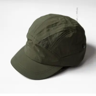 Japanese Style Short Eaves Cap for Men Women Olive Green