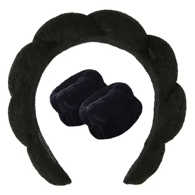 Velvet Twist Hair Band Beige Wash Wrist Headwear