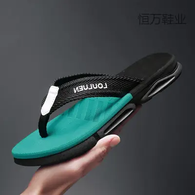 Lulu'an summer thick-soled flip-flops sandals for men, large manufacturers in Fujian, non-slip fashionable new beach