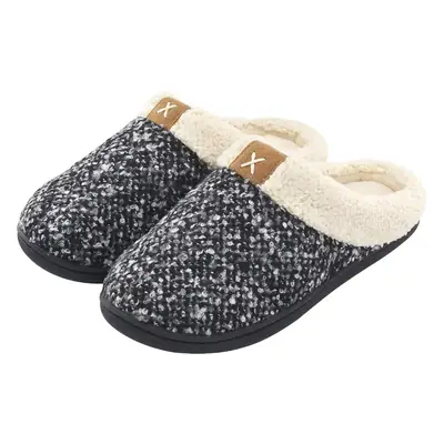 Cross-Border In-Stock Supply of Men's Couple's Thick-Soled Large-Size Warm and Thickened Half-Enclosed Home Cotton Slippers