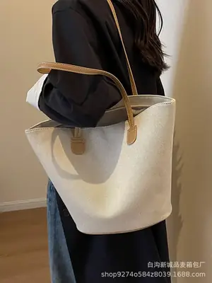 Women's New 2023 Canvas Shoulder Bag Large Capacity