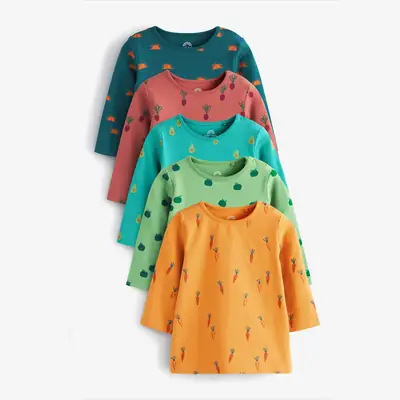Yellow Printed Long Sleeve T-Shirt for Boys