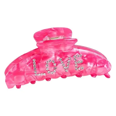 Pink Heart-Shaped Hair Clips for Girls