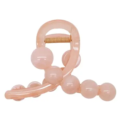 Pink Jelly Bead Hair Clip for Women Medium Size
