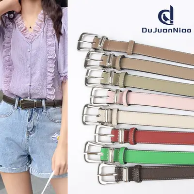 Women's Genuine Leather Belt with Pin Buckle
