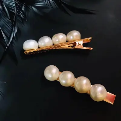 Natural Freshwater Pearl Hairpin Clip for Women