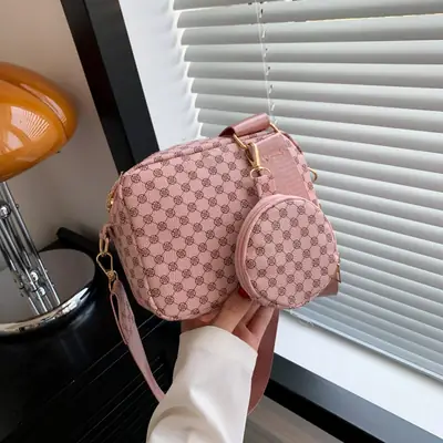 Women Printed Casual Shoulder Bag Brown Patterned 2023