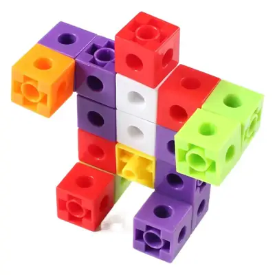 Assembled Rainbow Building Blocks 2cm100 Kids Educational Toys