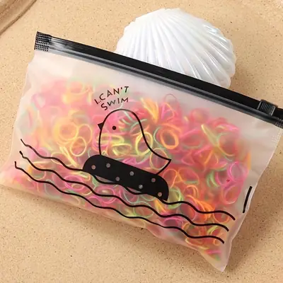 2000 Pcs Black Hair Ties for Kids