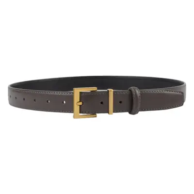 Black Leather Belt for Women 2.8cm Wide