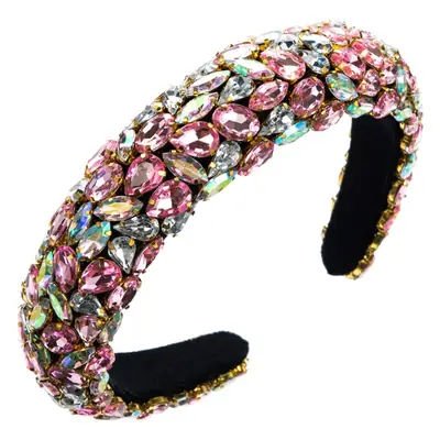 Carnival Heavy Diamond Sponge Wide Bristle Headbands
