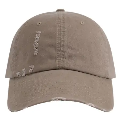 Ripped Baseball Cap Black Men Women