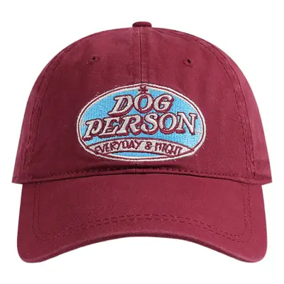Women's Black Embroidered Baseball Cap with "Dog Person" Logo