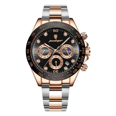 Men's Swiss Quartz Watch with Live Broadcast Display