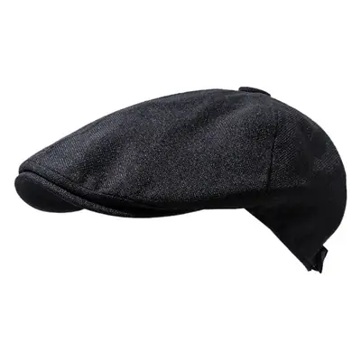 Japanese Style Black Linen Cap for Women Men