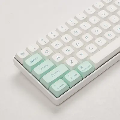 Ice Crystal mint lime theme keycap XDA ball cap PBT sublimation fit MAC and WIN small full set of keycaps