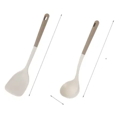 FaSoLa Household Nylon High Temperature Resistant Silicone Non-Stick Pot Shovel Soup Spoon Set Kitchen Household Cooking Tools