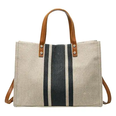 Korean Style Women's Portable Briefcase Canvas Bag