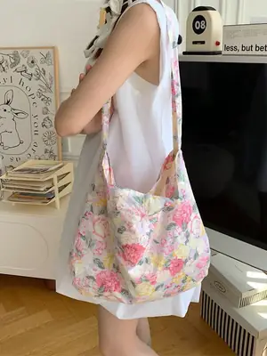 13165 Korean Style Floral Shoulder Bag Spring Summer