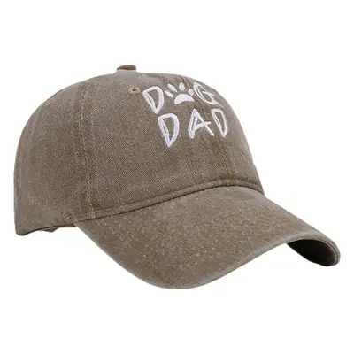 2025 Cross-Border New Dog Dad Embroidered Baseball Cap Men's Pure Cotton Washed
