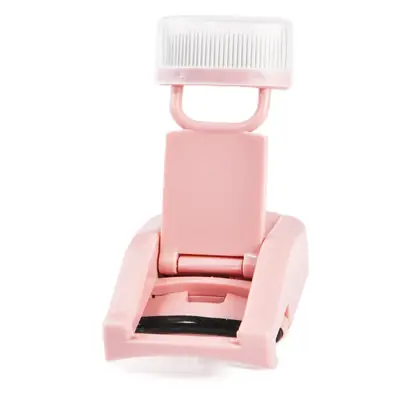 Pink Portable Eyelash Curler with Hand Strap
