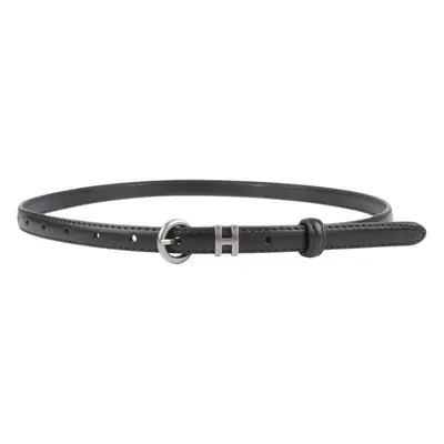 Thin Genuine Leather Belt for Women Light Blue