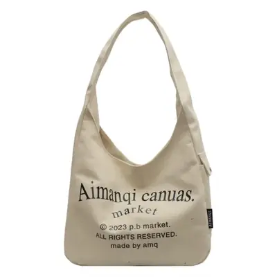 Light Blue Canvas Shoulder Bag for Women 2025