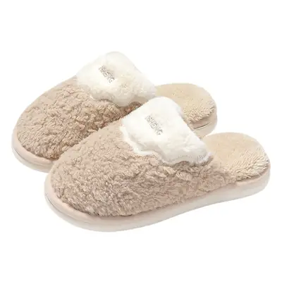 Home Cotton Slippers for Men, Winter Indoor Household Wool Slippers for Men, Fleece-Lined to Heattech, Autumn and Winter Plush Cotton Slippers for Women, Wholesale
