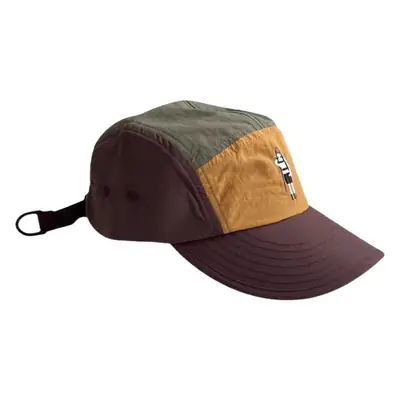 Japanese Stitched Women's Peaked Cap Brown Yellow