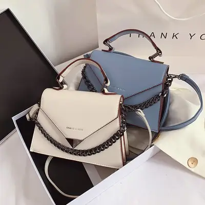 Women's Black Chain Strap Shoulder Bag 2023