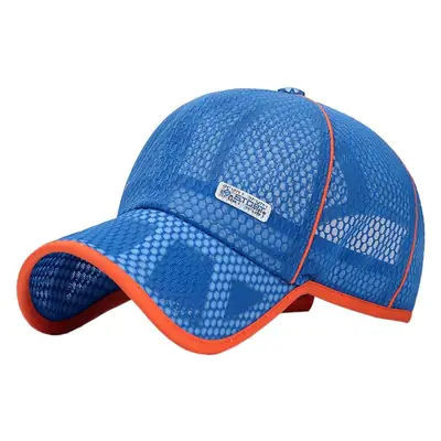 Orange Mesh Baseball Cap for Boys Girls Summer