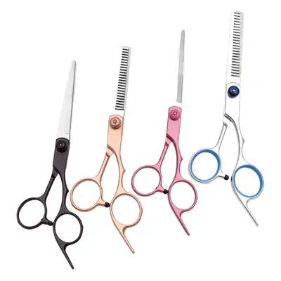 Stainless Steel Thinning Hair Scissors Rose Gold 16cm