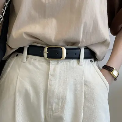 Women's Cowhide Belt for Jeans Casual Summer Wear