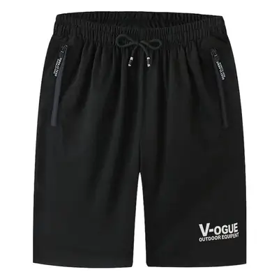 Men's Printed Shorts 2025 Summer 5/5 Zipper Pocket Beach Pants