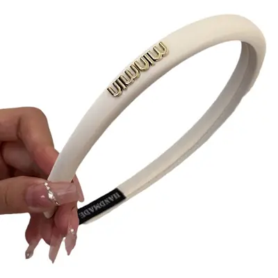 Joker French Letter Satin Hair Band Women 2023