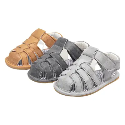 Summer New Sandals for Boys and Girls 0-1 Years Old Baby Shoes Toddler Shoes Canvas Rubber Sole Baby Shoes Baby Shoes