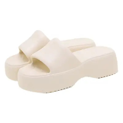 Women's Thick-Soled Summer Slippers Beige