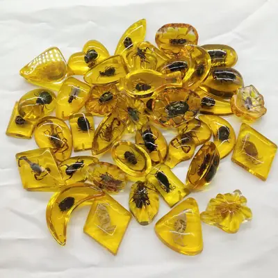 Green Glowing Beetle Embellishments for Decor & Collectors