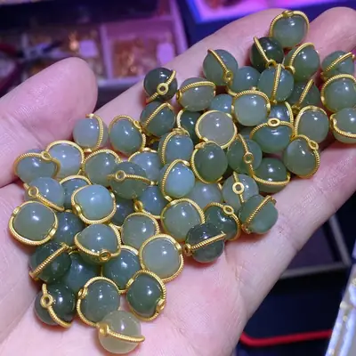925 Silver Inlaid Hetian Jade Bracelets Wholesale