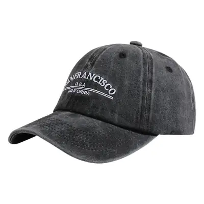 Women's American Retro Washed Cap Small Sun Hat