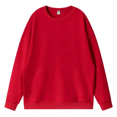 Men Navy Cotton Round Neck Sweater 360g