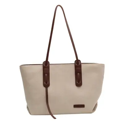 2023 New Casual Large Capacity Bag Women's Bag All-match Shoulder Bag Canvas Bag Student Class Commuter Tote Bag