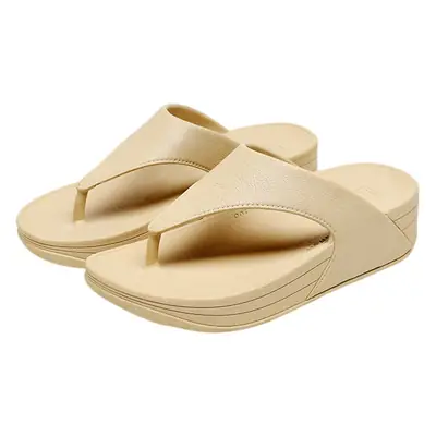 Thick bottom flip flops 2023 new women's outerwear fashion casual beach non-slip soft bottom summer wedge flip flops
