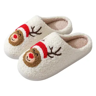 New comfortable home cute cartoon Santa Claus Winter cotton slippers men and women couple warm cotton slippers