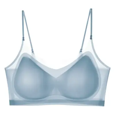 Ultra-thin Cool Gauze Bra Light Blue Back Sling