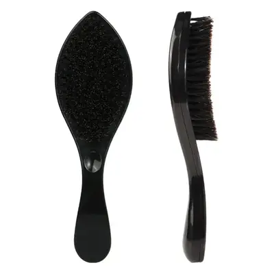 Pink Curved Beard Brush for Men