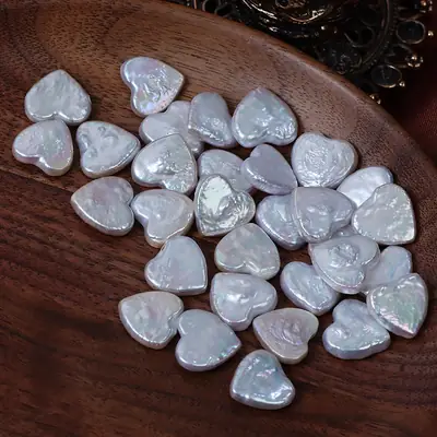 12-13mm Baroque Heart Loose Beads Natural Freshwater Pearl DIY Bare Beads Jewelry Material in Stock