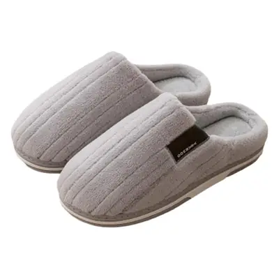 Men's Grey Cotton Slip-On Winter Shoes 3.0cm