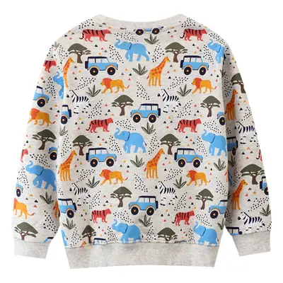 Spring Boys Long Sleeve Cartoon Sweatshirt 2025